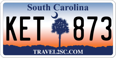 SC license plate KET873