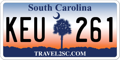 SC license plate KEU261
