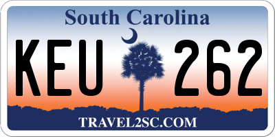 SC license plate KEU262