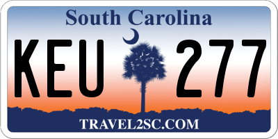 SC license plate KEU277