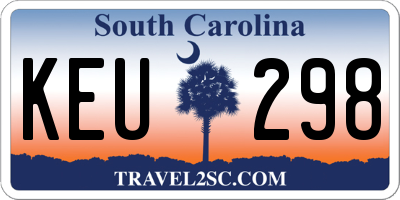 SC license plate KEU298