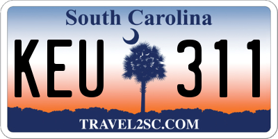 SC license plate KEU311