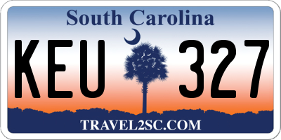 SC license plate KEU327