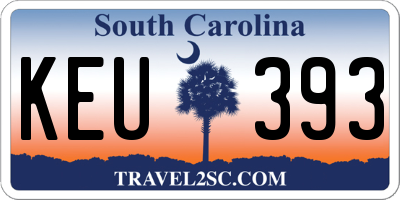 SC license plate KEU393