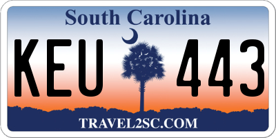 SC license plate KEU443
