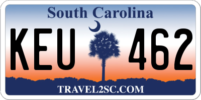 SC license plate KEU462