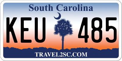 SC license plate KEU485