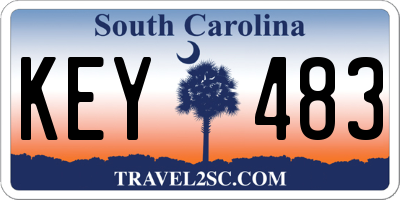 SC license plate KEY483