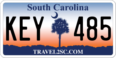 SC license plate KEY485