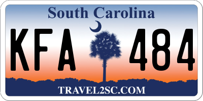SC license plate KFA484