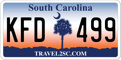 SC license plate KFD499