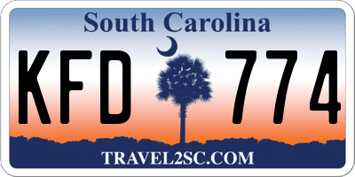 SC license plate KFD774