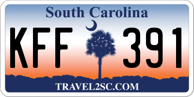 SC license plate KFF391