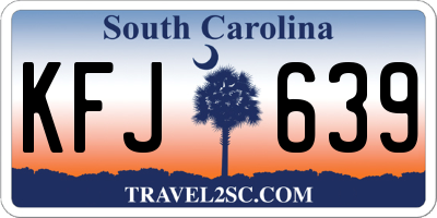 SC license plate KFJ639