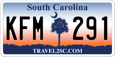 SC license plate KFM291