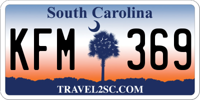 SC license plate KFM369