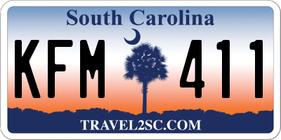 SC license plate KFM411