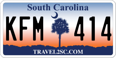 SC license plate KFM414
