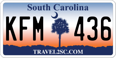 SC license plate KFM436