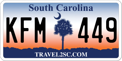 SC license plate KFM449