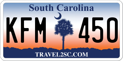 SC license plate KFM450