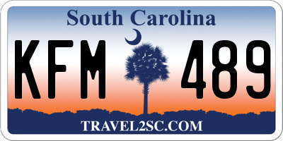 SC license plate KFM489