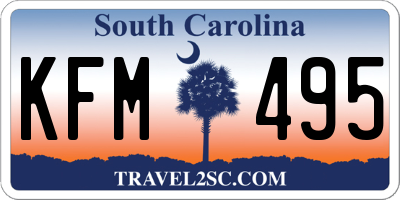 SC license plate KFM495