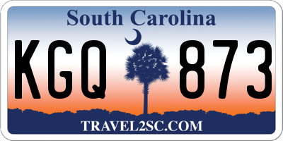 SC license plate KGQ873
