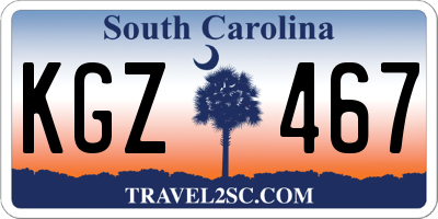 SC license plate KGZ467