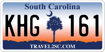 SC license plate KHG161