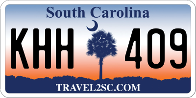 SC license plate KHH409