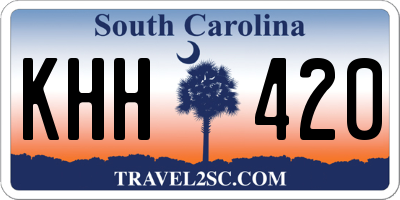 SC license plate KHH420