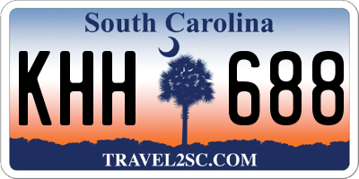 SC license plate KHH688
