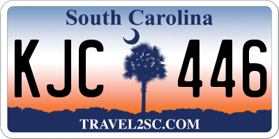 SC license plate KJC446