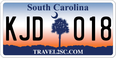 SC license plate KJD018