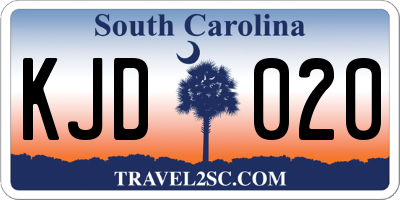 SC license plate KJD020