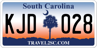 SC license plate KJD028