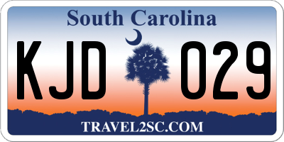 SC license plate KJD029