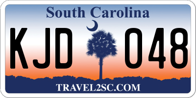 SC license plate KJD048