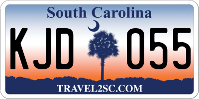 SC license plate KJD055