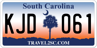 SC license plate KJD061