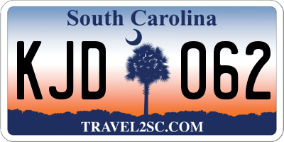 SC license plate KJD062