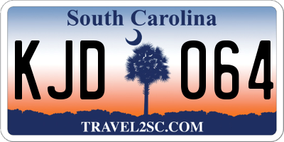 SC license plate KJD064