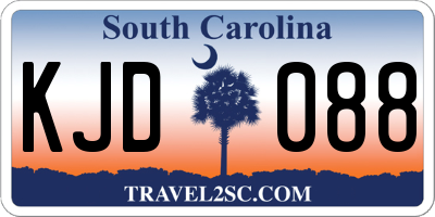 SC license plate KJD088