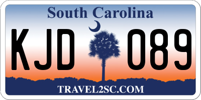 SC license plate KJD089