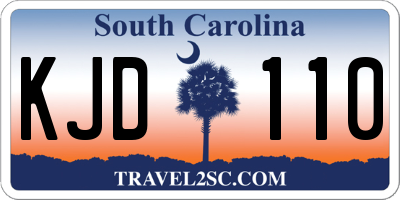SC license plate KJD110