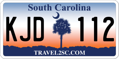 SC license plate KJD112