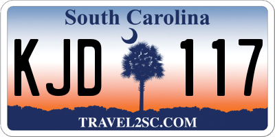 SC license plate KJD117