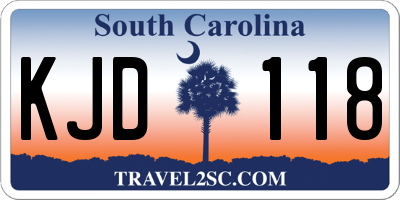 SC license plate KJD118
