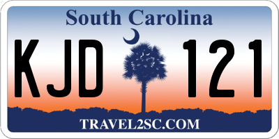 SC license plate KJD121
